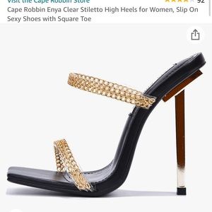 New cape robin square toe heels